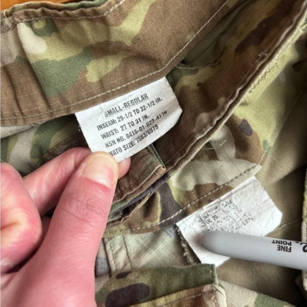 Army Combat Uniform Trouser Pants Small Reg (31x32)‎ Digital Camo Cargo Lot x2 - Picture 2 of 12